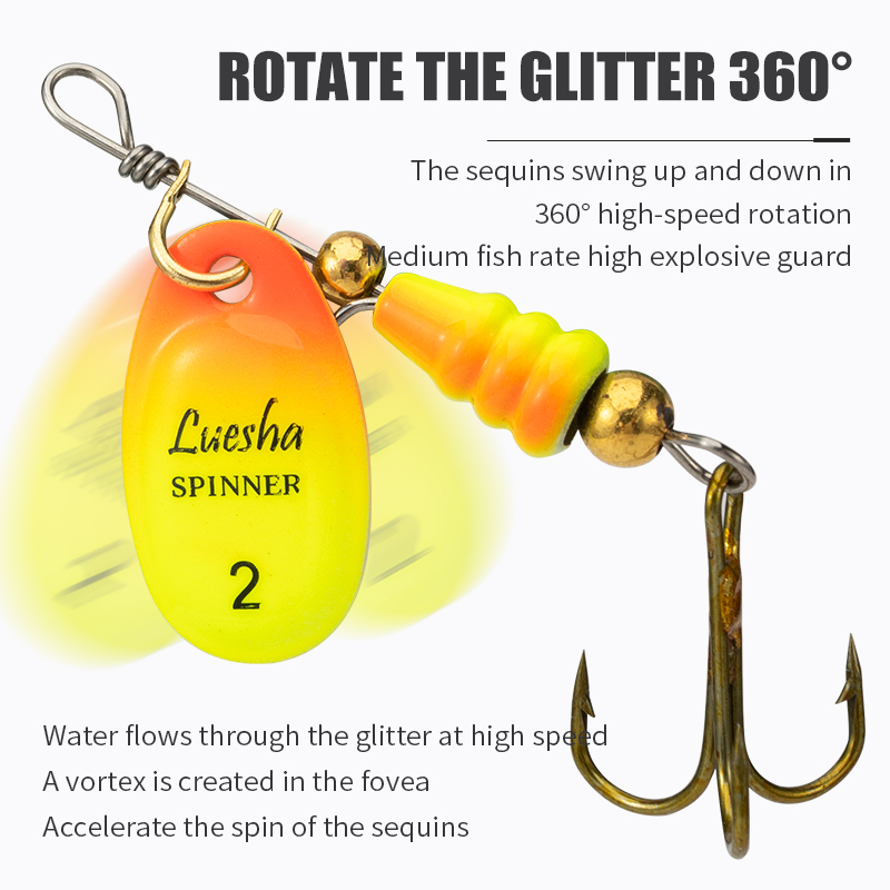 LUSHAZER 5pcs/lot Spinner Bait - đánh giá và giá Fishing Hook Treble