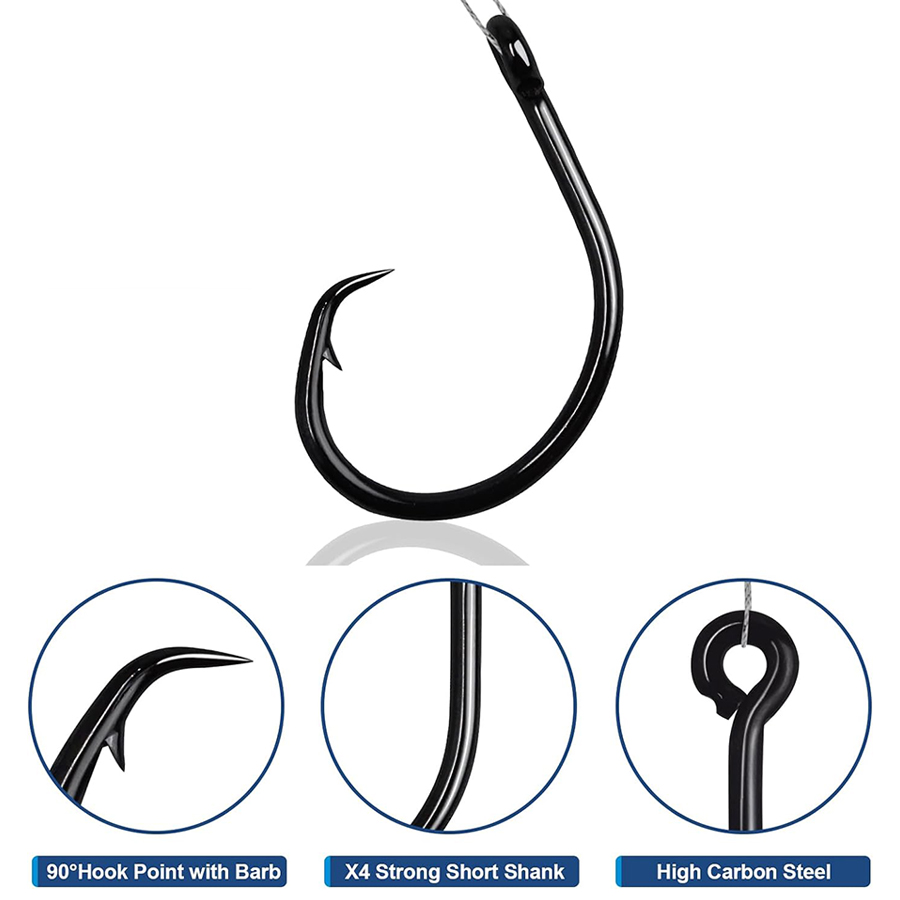 Circle Hooks 3X Strong Saltwat - đánh giá và giá Fishing Hook Assortment