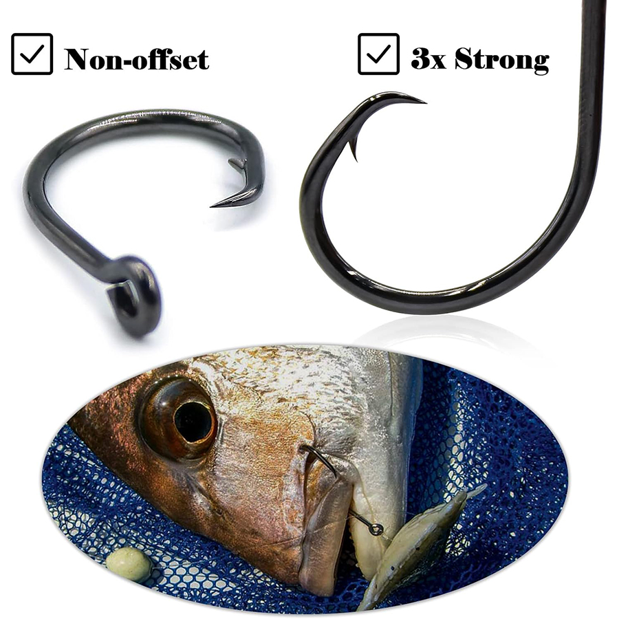 Circle Hooks 3X Strong Saltwat - đánh giá và giá Fishing Hook Assortment