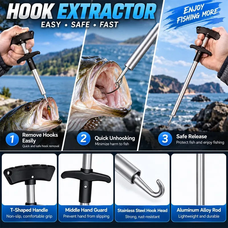Professional Multifunctional F - đánh giá và giá Fishing Hook Remover