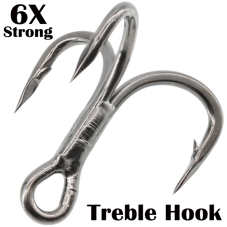 Câu Cá Móc Treble 6X Mạnh Thép - đánh giá và giá Fishing Hook Offset