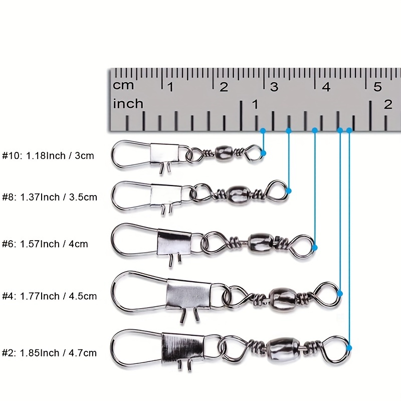 50/200pcs Barrel Snap Swivel F - đánh giá và giá Fishing Hook Offset