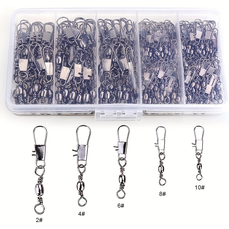 50/200pcs Barrel Snap Swivel F - đánh giá và giá Fishing Hook Offset