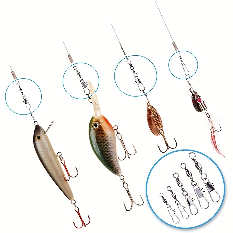 50/200pcs Barrel Snap Swivel F - đánh giá và giá Fishing Hook Offset